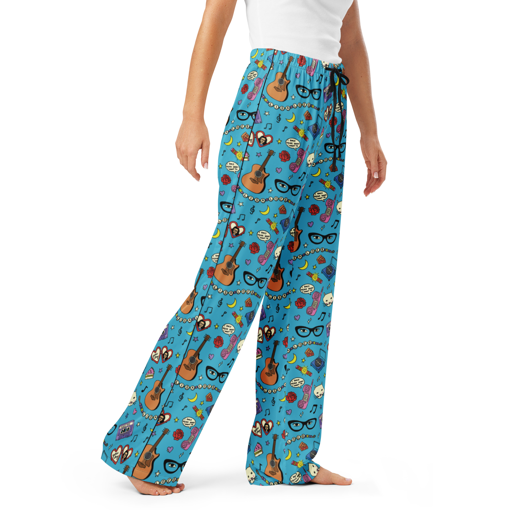 Lisa Loeb Doodle Print Pajama Pants