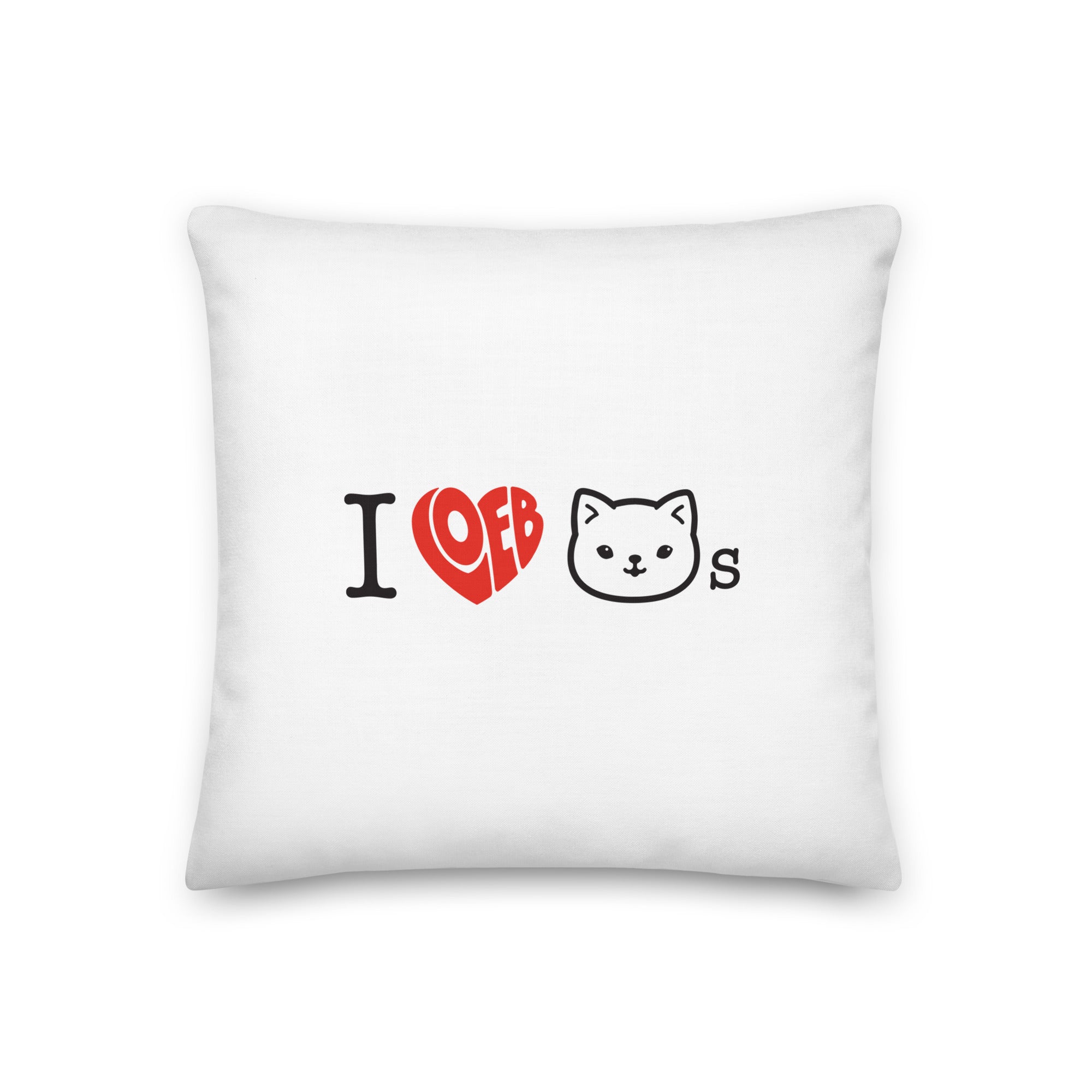 I Loeb Cats Premium Pillow