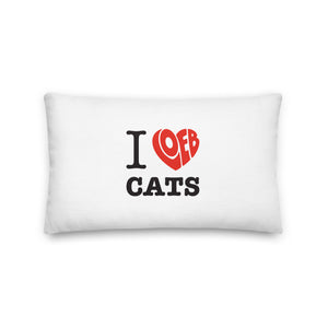 I Loeb Cats Premium Pillow