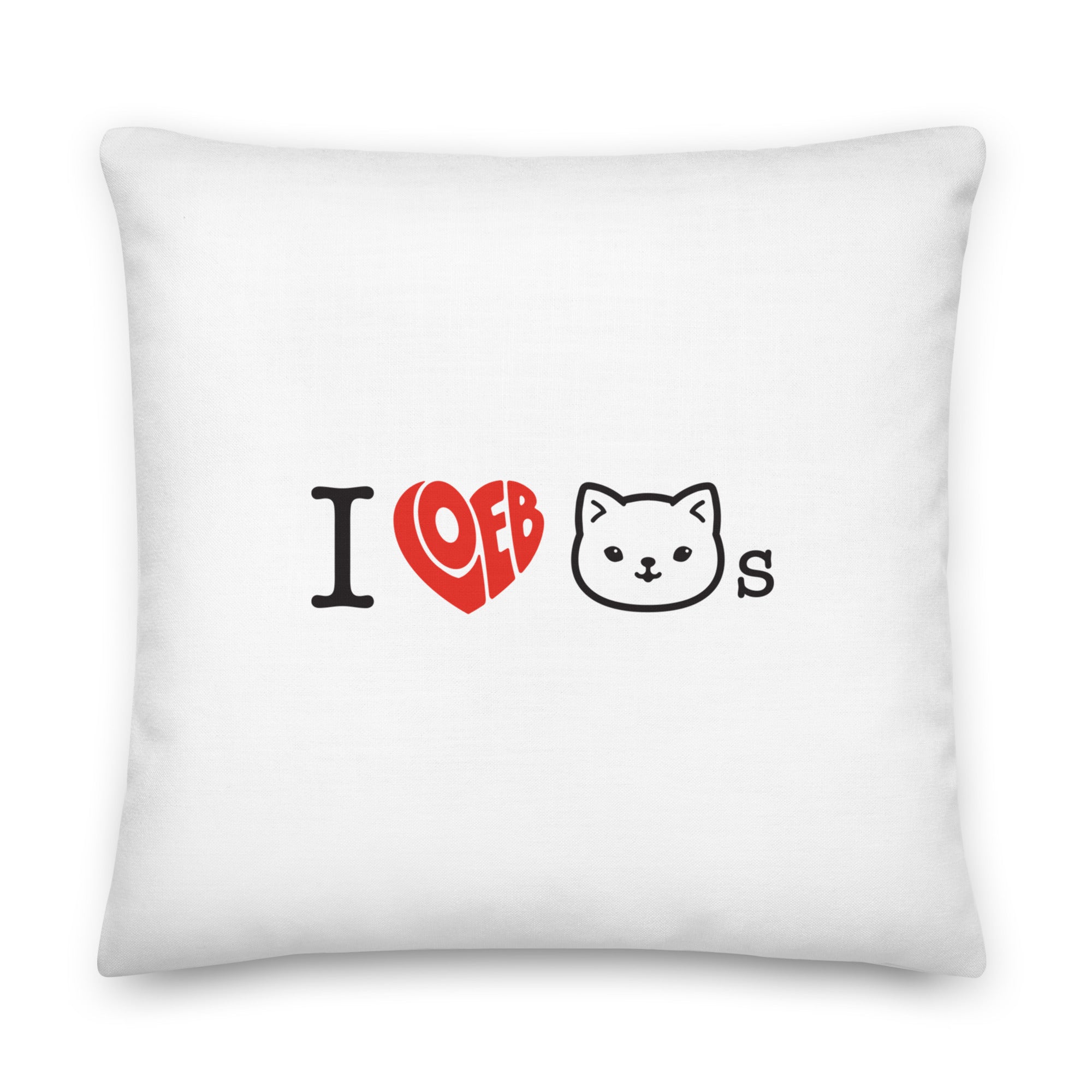 I Loeb Cats Premium Pillow