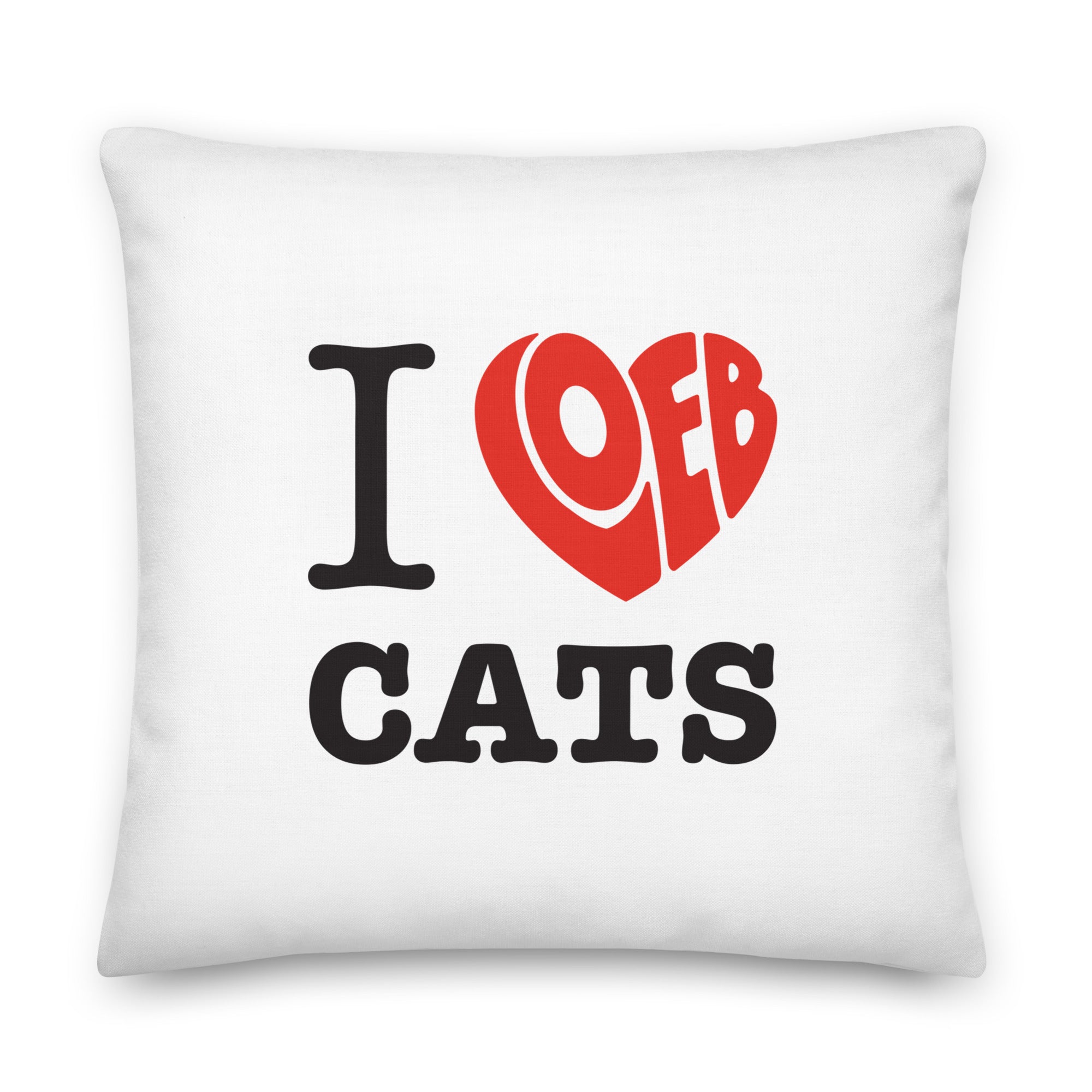 I Loeb Cats Premium Pillow