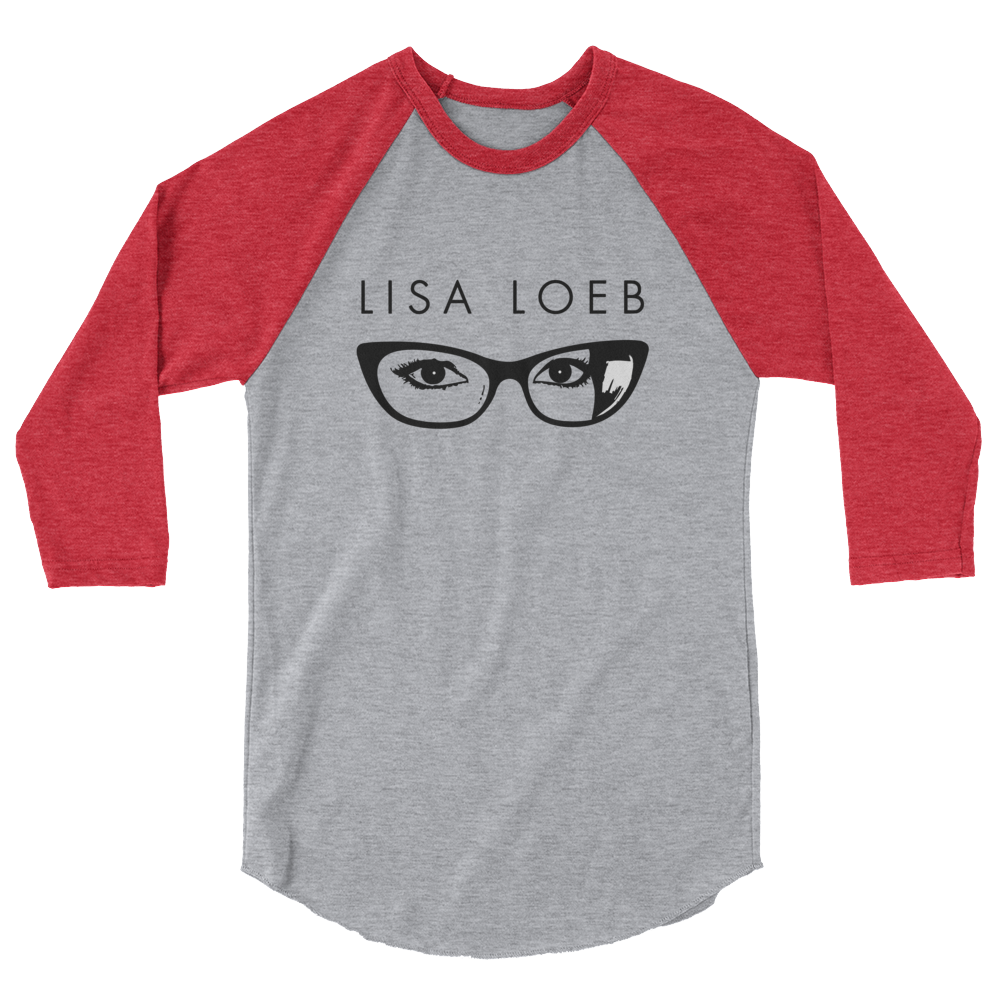 Lisa Loeb Glasses 3/4 Sleeve Raglan Shirt