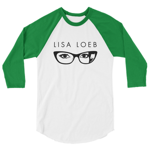 Lisa Loeb Glasses 3/4 Sleeve Raglan Shirt