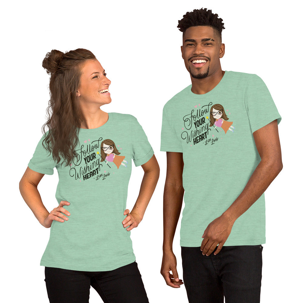 Wishing Heart Short Sleeve Unisex T-Shirt (Light)