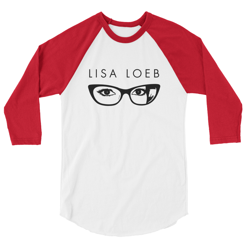 Lisa Loeb Glasses 3/4 Sleeve Raglan Shirt