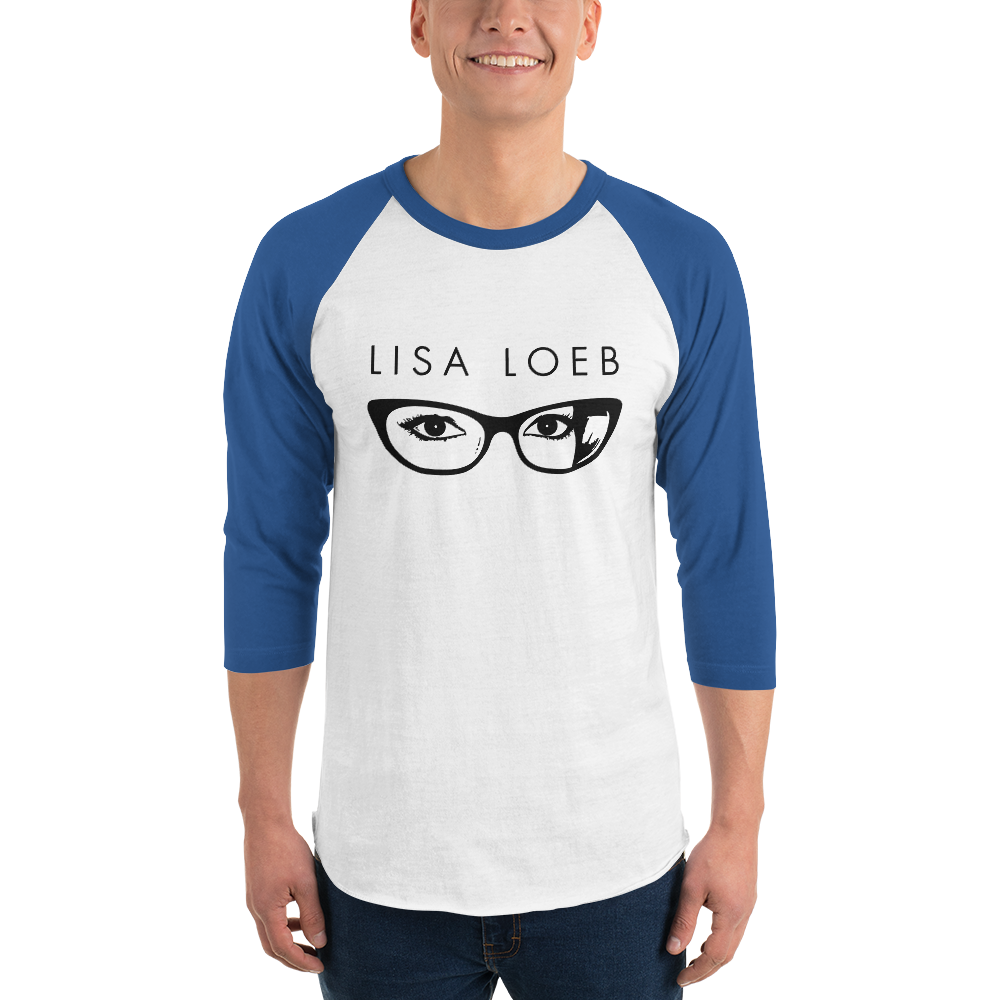 Lisa Loeb Glasses 3/4 Sleeve Raglan Shirt