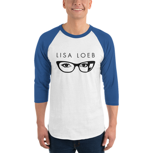 Lisa Loeb Glasses 3/4 Sleeve Raglan Shirt