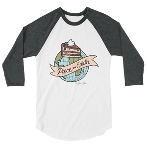 Piece On Earth 3/4 Sleeve Raglan Shirt (Color)