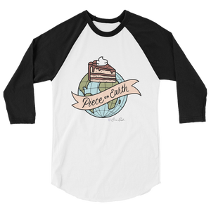 Piece On Earth 3/4 Sleeve Raglan Shirt (Color)