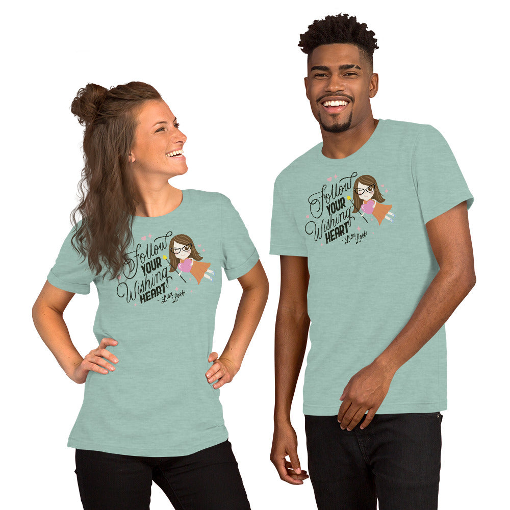 Wishing Heart Short Sleeve Unisex T-Shirt (Light)