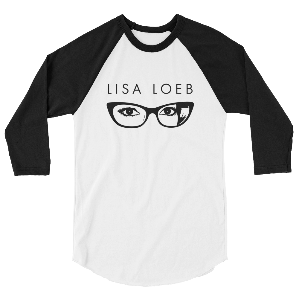 Lisa Loeb Glasses 3/4 Sleeve Raglan Shirt