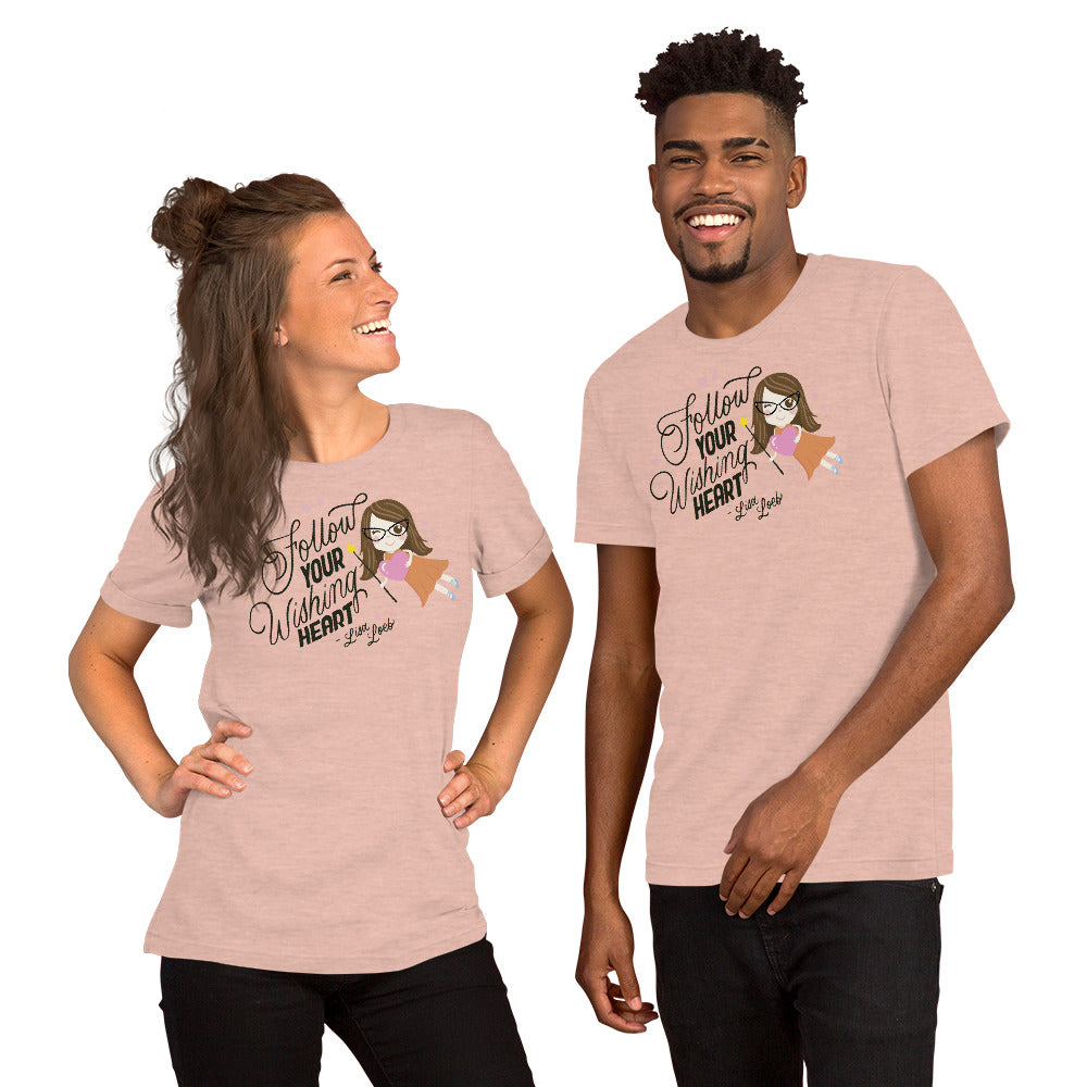Wishing Heart Short Sleeve Unisex T-Shirt (Light)