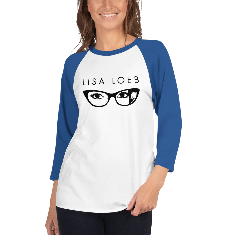 Lisa Loeb Glasses 3/4 Sleeve Raglan Shirt