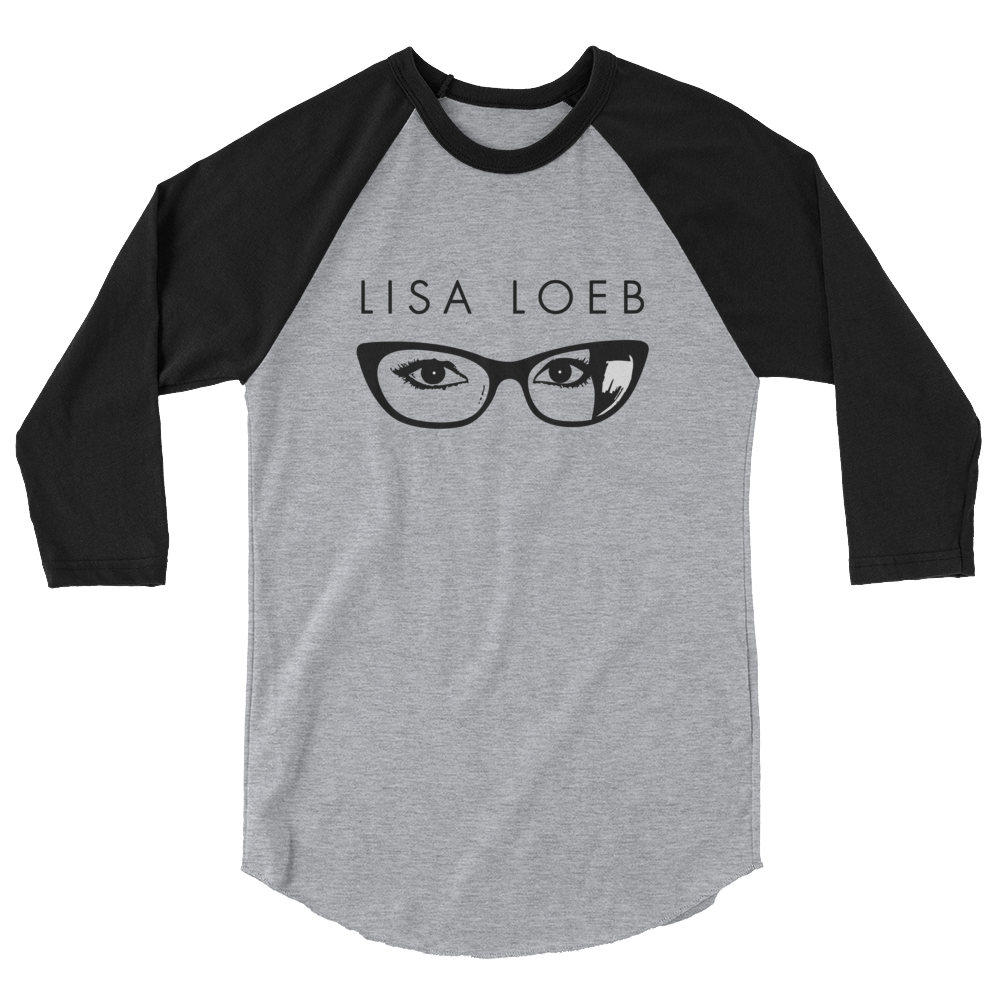 Lisa Loeb Glasses 3/4 Sleeve Raglan Shirt