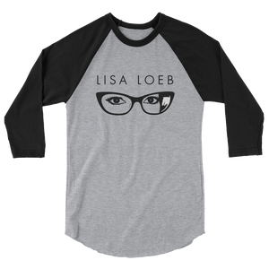 Lisa Loeb Glasses 3/4 Sleeve Raglan Shirt