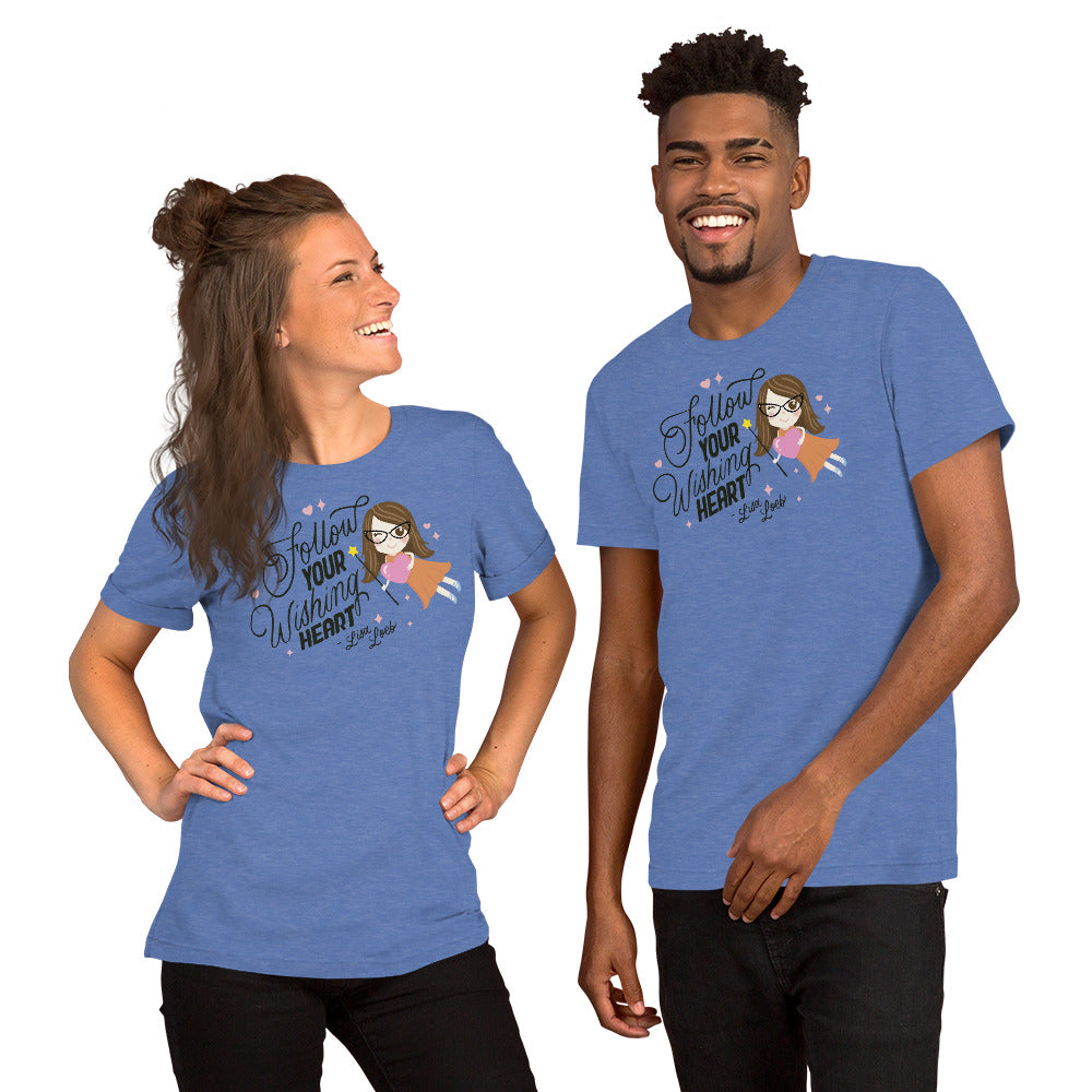 Wishing Heart Short Sleeve Unisex T-Shirt (Light)
