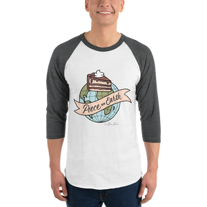 Piece On Earth 3/4 Sleeve Raglan Shirt (Color)