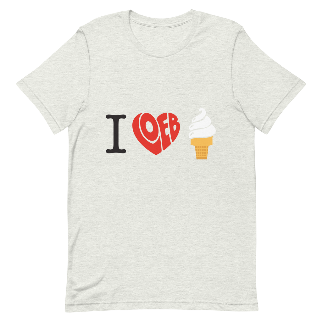 I Loeb Ice Cream Unisex T-Shirt (Vanilla)