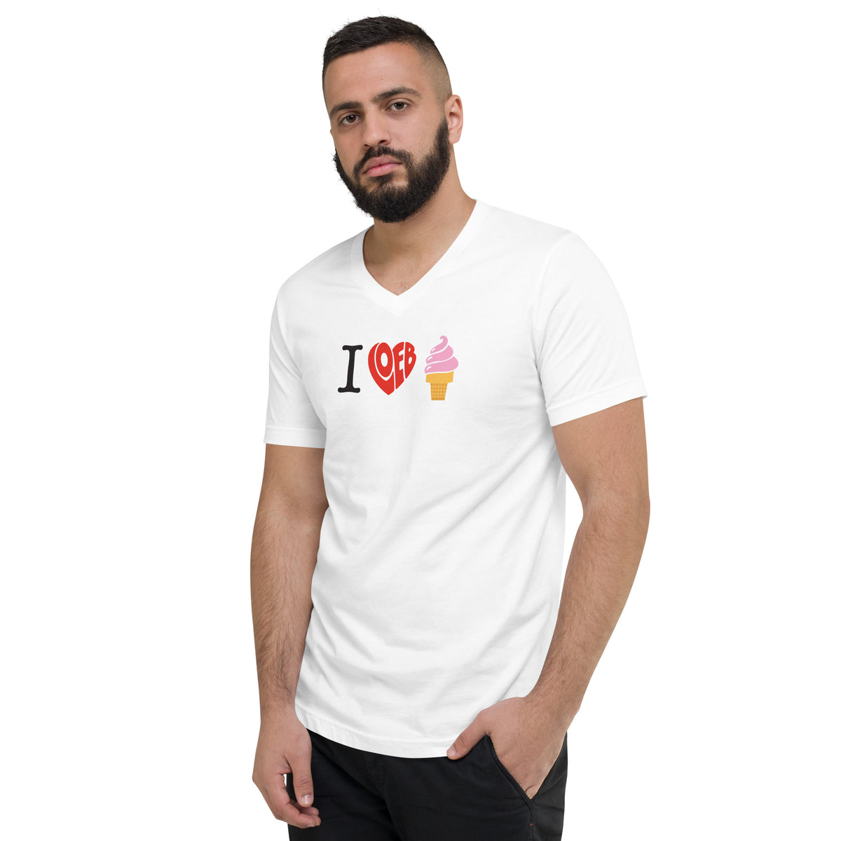 I Loeb Ice Cream Unisex Short Sleeve V-Neck T-Shirt – Lisa Loeb