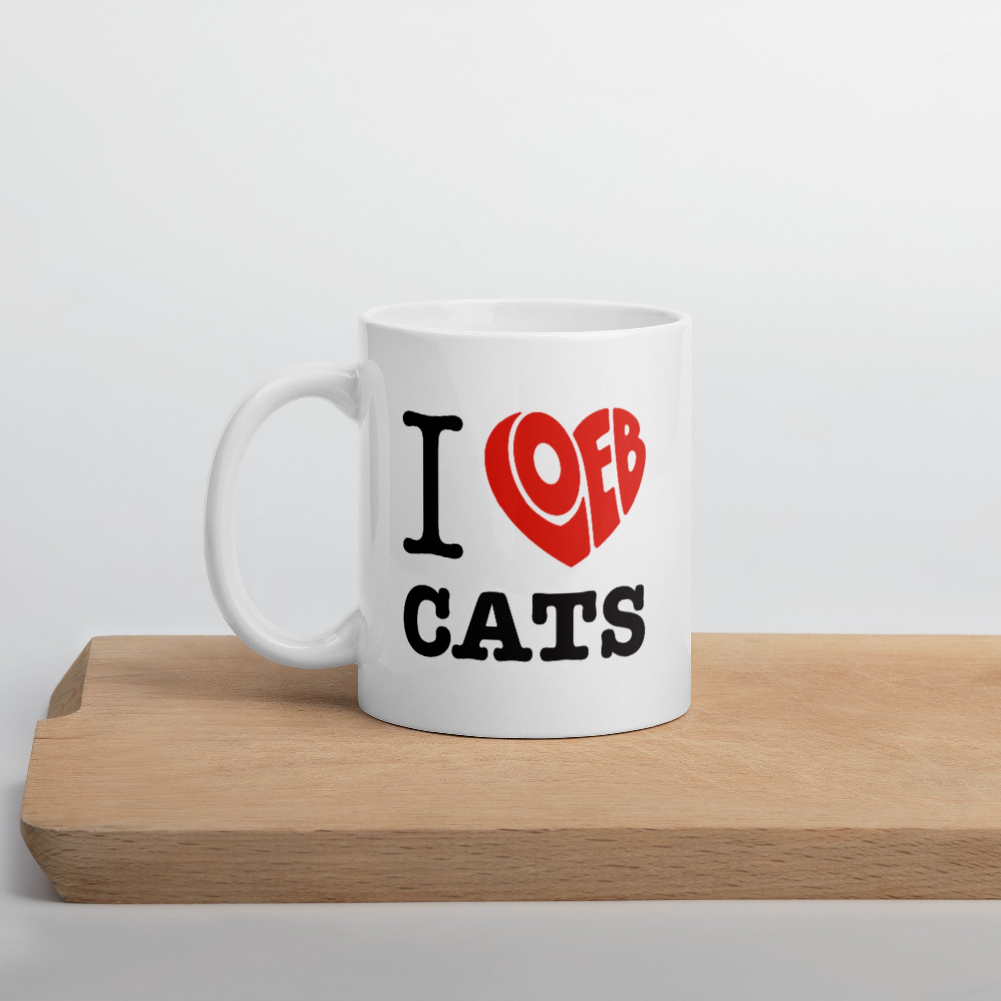 I Loeb Cats White Glossy Mug