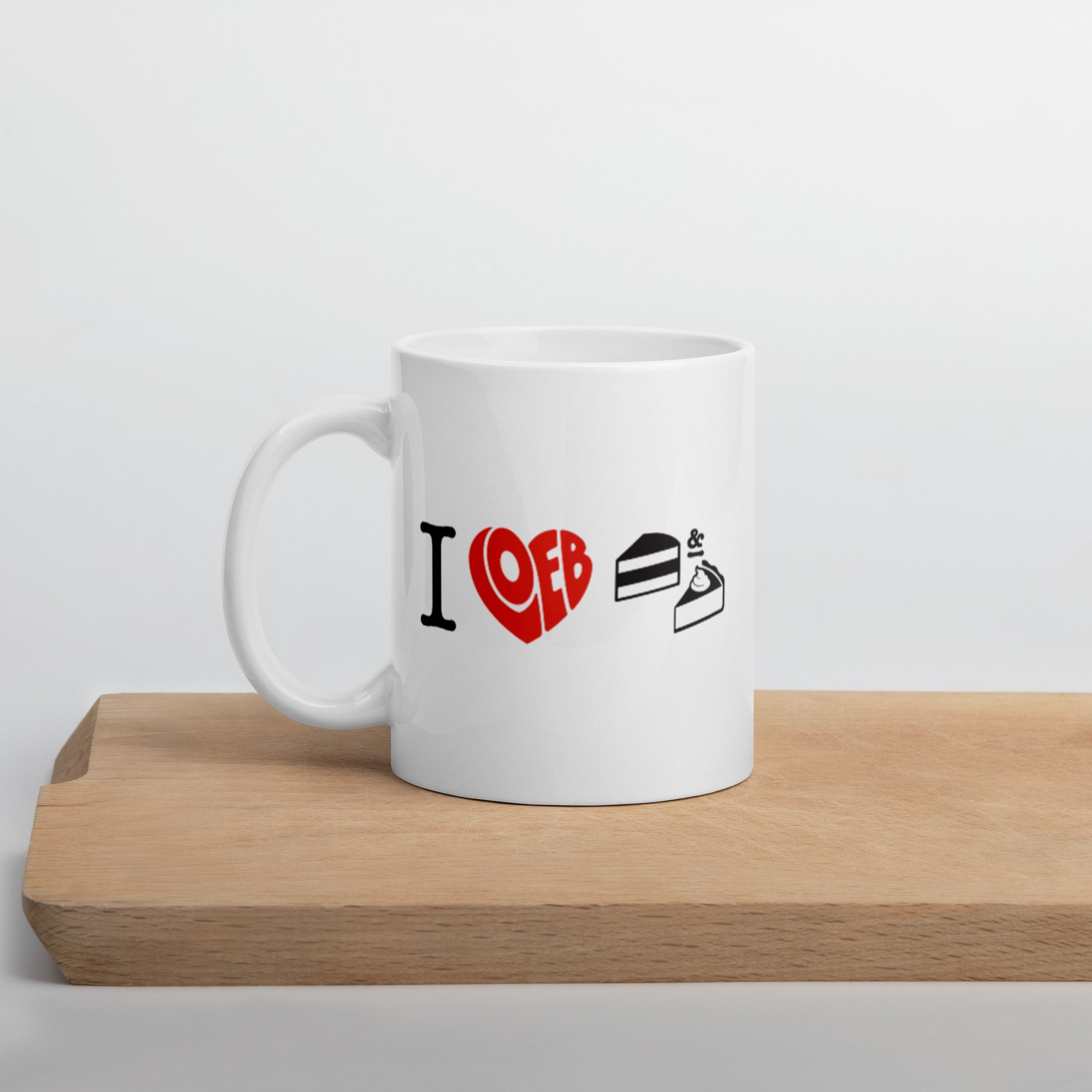 I Loeb Cake White Glossy Mug