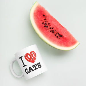 I Loeb Cats White Glossy Mug