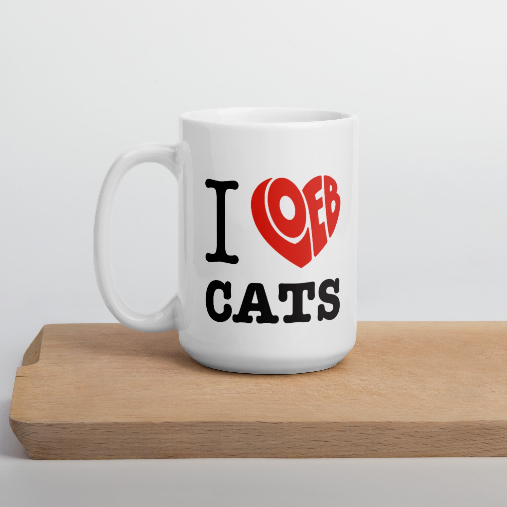 I Loeb Cats White Glossy Mug