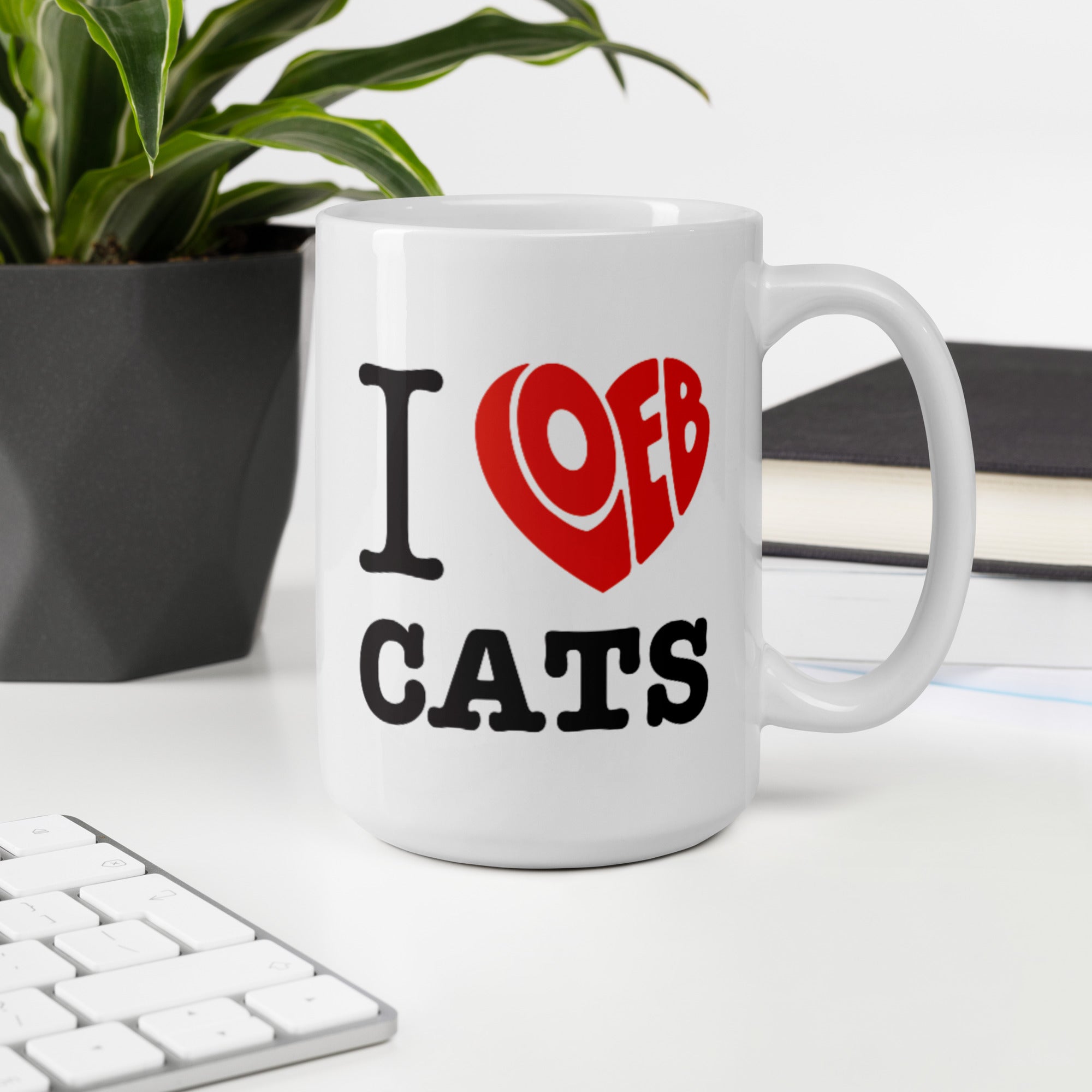 I Loeb Cats White Glossy Mug